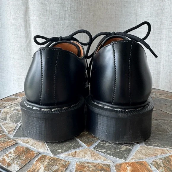 Solovair 3 Eye Gibson Black Hi-Shine Leather | UK 5 / US 6 | Made in England - Picture 9 of 15